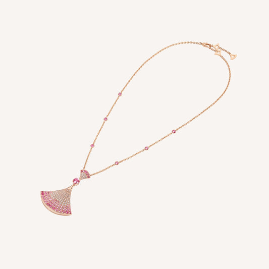 [Valéa jewellery]DREAM NECKLACK DIAMOND PINK GOLD