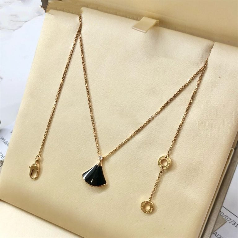 [Valéa jewellery]DREAM NECKLACE ONYX 1 DIAMOND