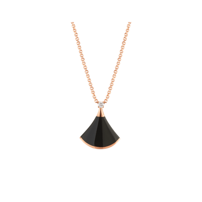 [Valéa jewellery]DREAM NECKLACE ONYX 1 DIAMOND