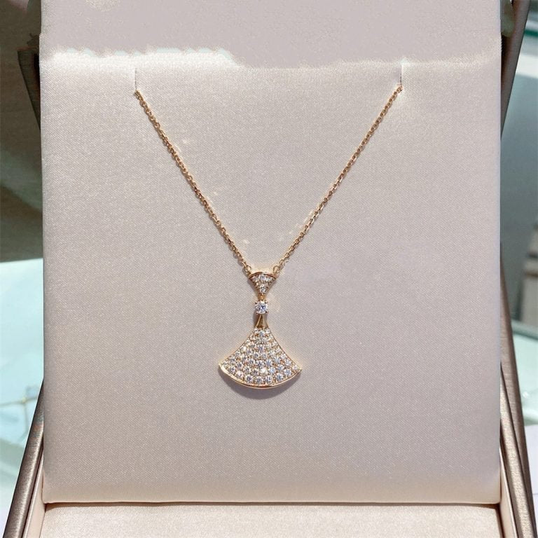 [Valéa jewellery]DREAM NECKLACE PINK GOLD FULL DIAMOND