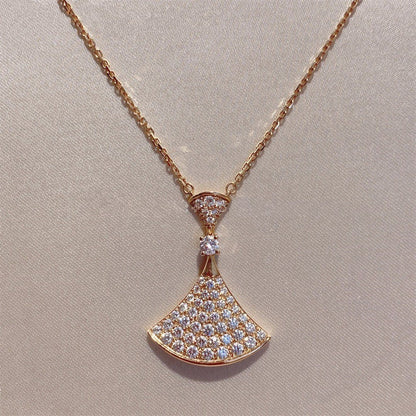 [Valéa jewellery]DREAM NECKLACE PINK GOLD FULL DIAMOND