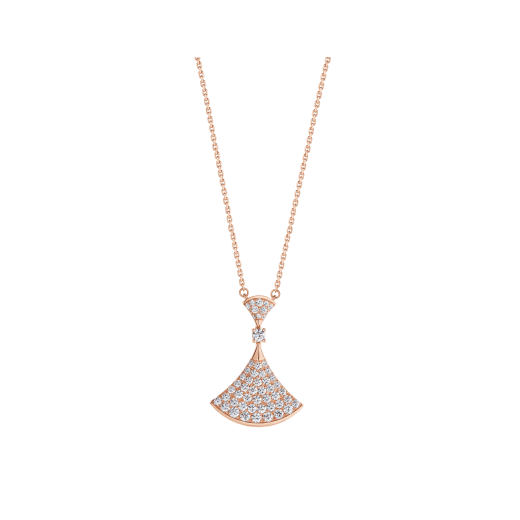 [Valéa jewellery]DREAM NECKLACE PINK GOLD FULL DIAMOND