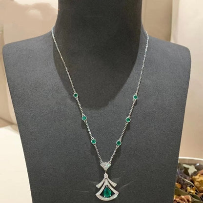 [Valéa jewellery]DREAM NECKLACE MALACHITE DIAMOND SILVER