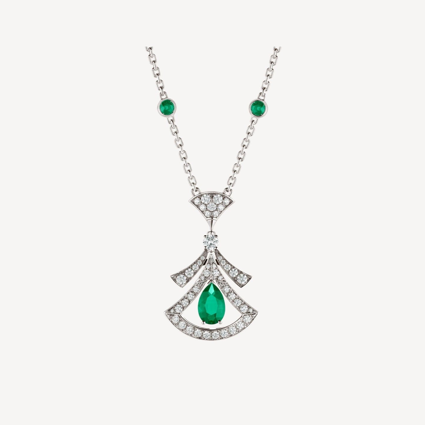 [Valéa jewellery]DREAM NECKLACE MALACHITE DIAMOND SILVER