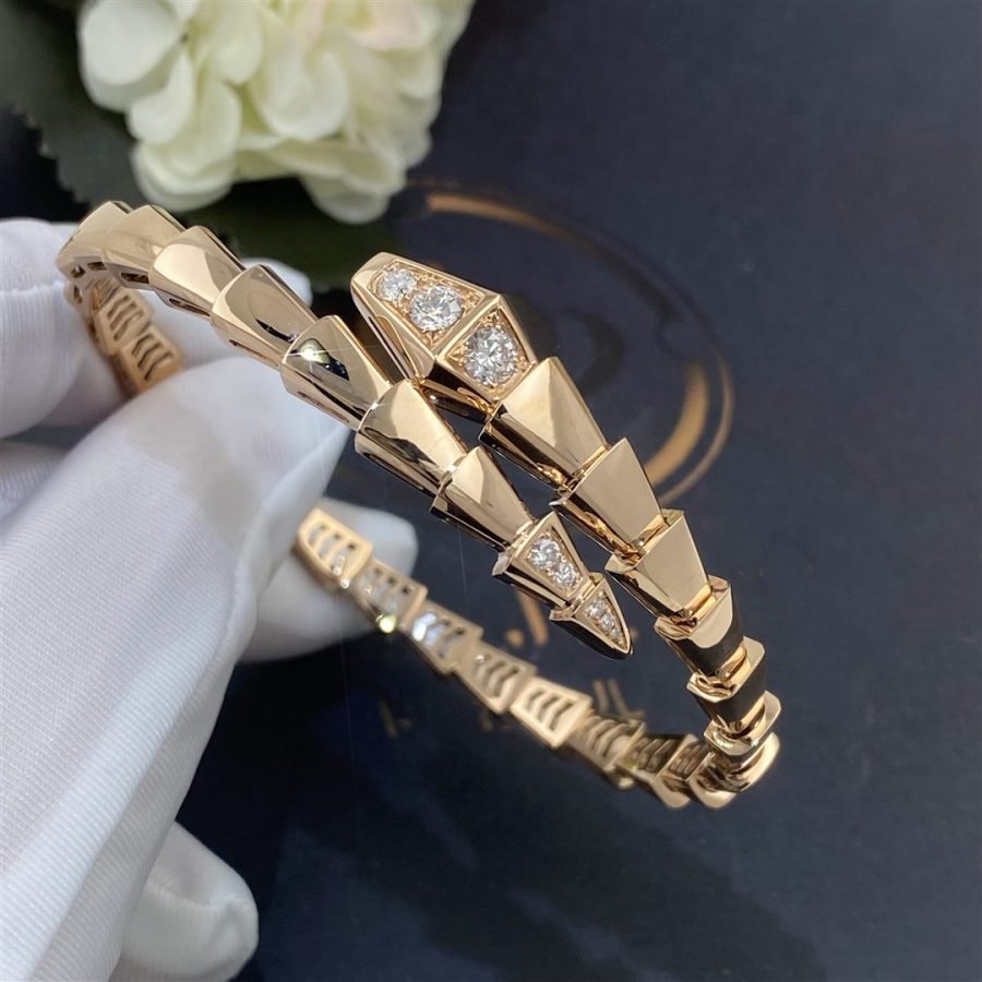 [Valéa jewellery]SERPENTI BRACELET DIAMONDS PINK GOLD