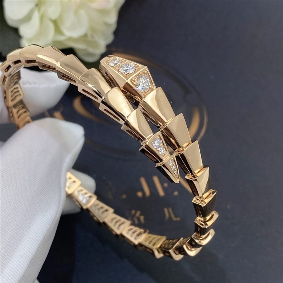 [Valéa jewellery]SERPENTI BRACELET DIAMONDS PINK GOLD