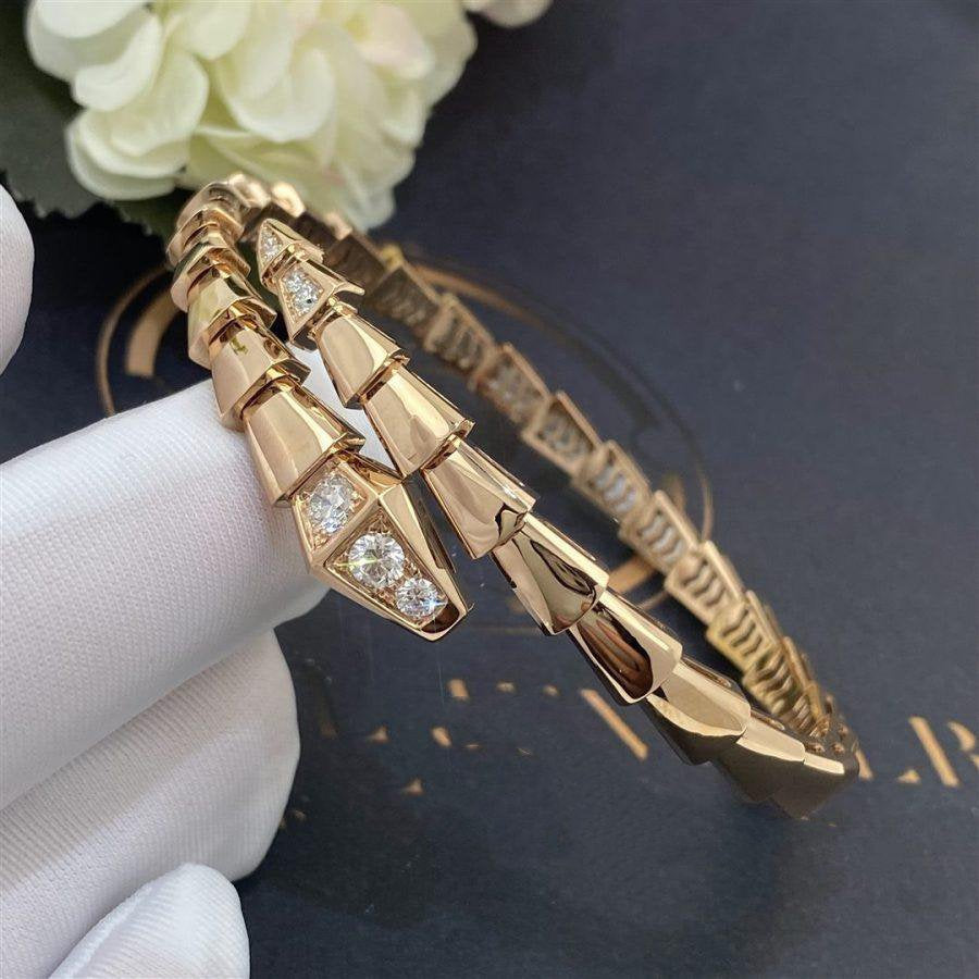 [Valéa jewellery]SERPENTI BRACELET DIAMONDS PINK GOLD