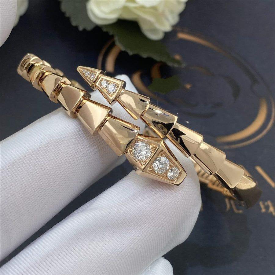 [Valéa jewellery]SERPENTI BRACELET DIAMONDS PINK GOLD