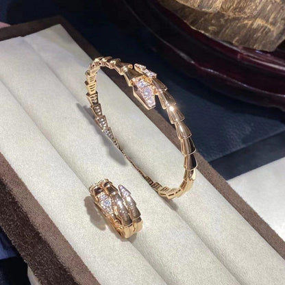 [Valéa jewellery]SERPENTI BRACELET DIAMONDS PINK GOLD