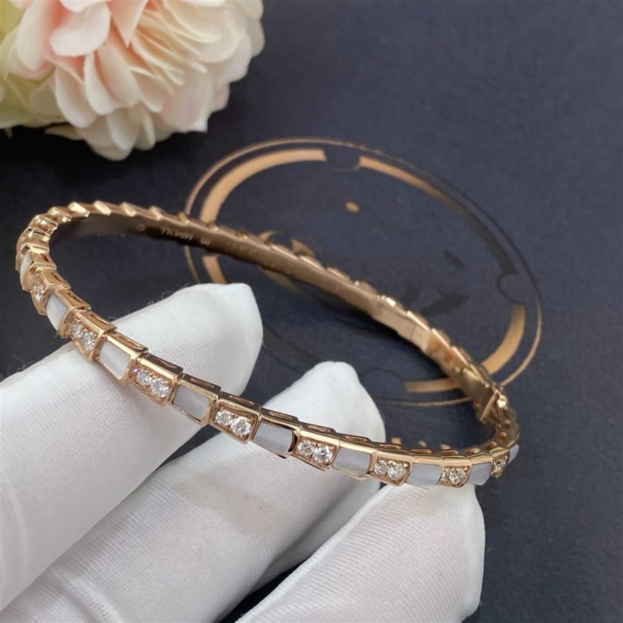 [Valéa jewellery]SERPENTI BRACELET PINK GOLD MOP DIAMOND