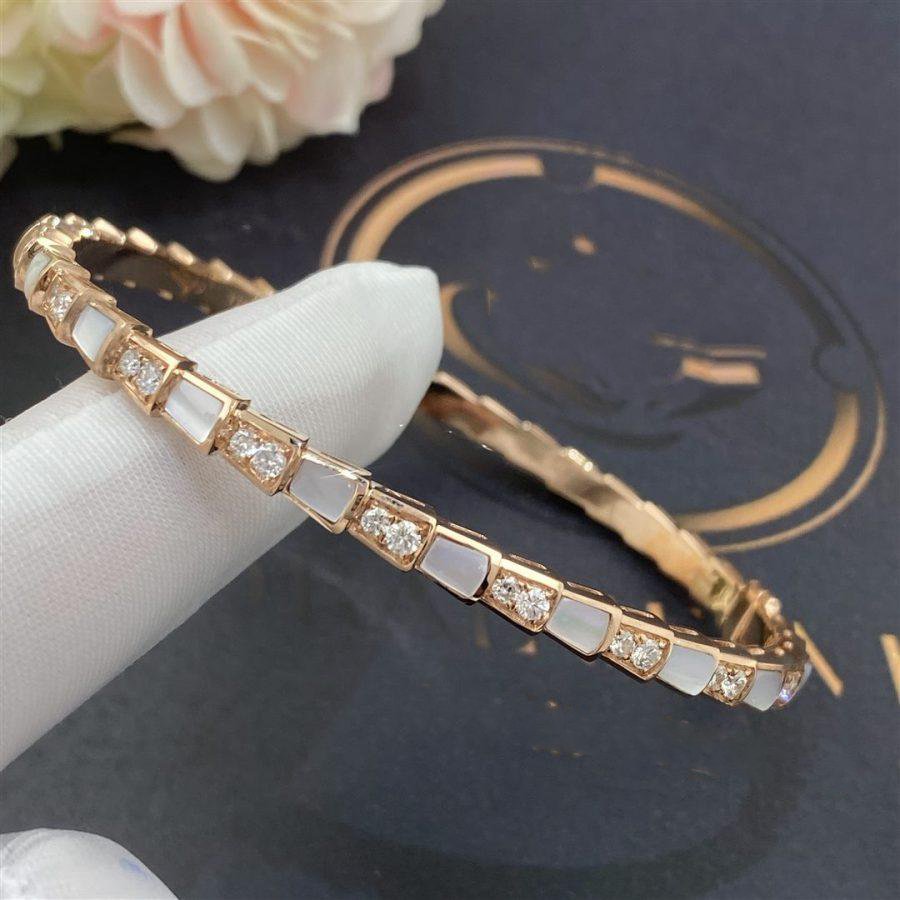 [Valéa jewellery]SERPENTI BRACELET PINK GOLD MOP DIAMOND