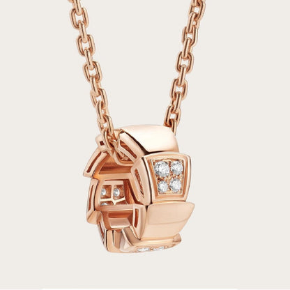 [valéa jewellery]SERPENTI PEDANT DIAMOND PINK GOLD NECKLACE