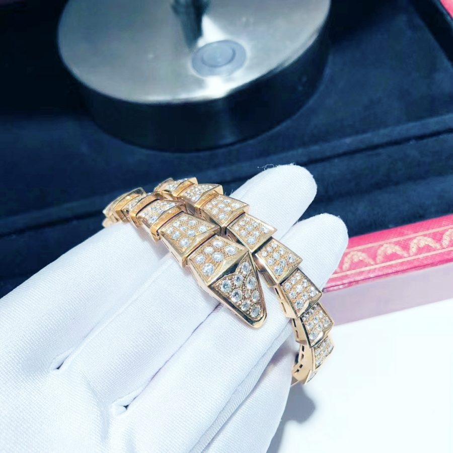 [Valéa jewellery]SERPENTI BRACELET 8MM PINK GOLD DIAMOND