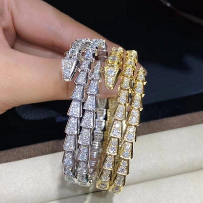 [Valéa jewellery]SERPENTI BRACELET GOLD DIAMOND DOUBLE ROW