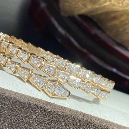 [Valéa jewellery]SERPENTI BRACELET GOLD DIAMOND DOUBLE ROW