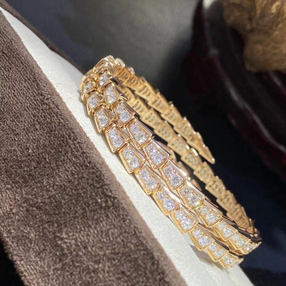 [Valéa jewellery]SERPENTI BRACELET GOLD DIAMOND DOUBLE ROW