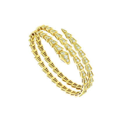 [Valéa jewellery]SERPENTI BRACELET GOLD DIAMOND DOUBLE ROW