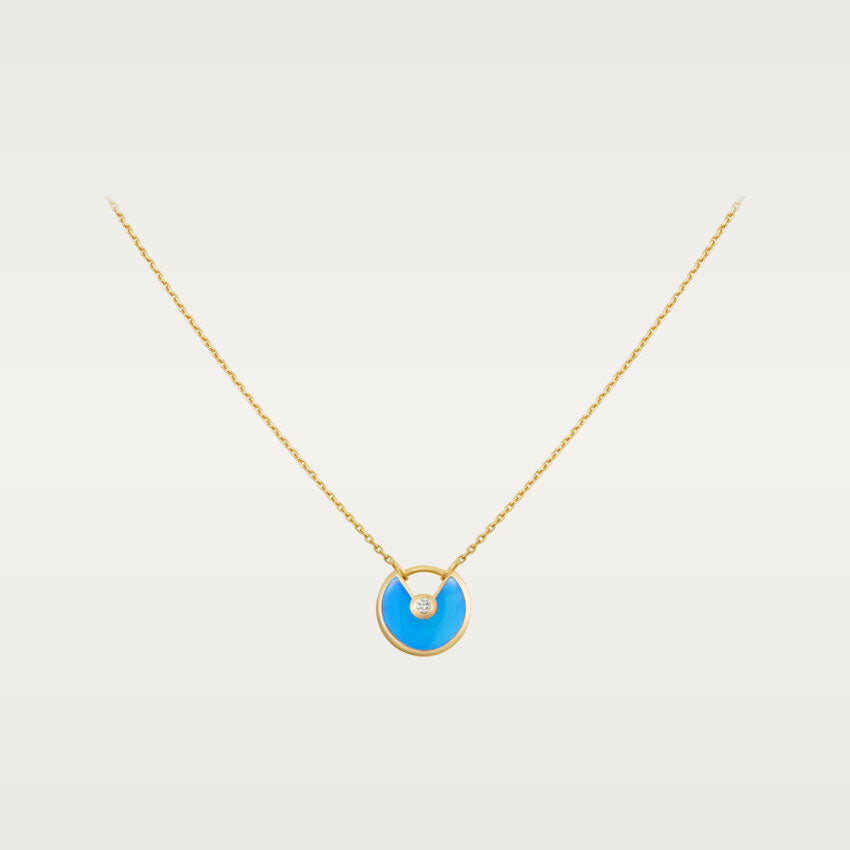 [Valéa jewellery]AMULETTE GOLD TURQUOISE NECKLACE