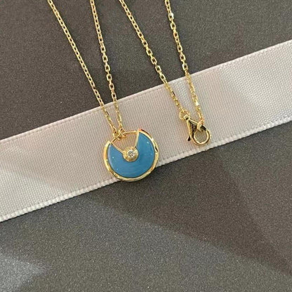 [Valéa jewellery]AMULETTE GOLD TURQUOISE NECKLACE