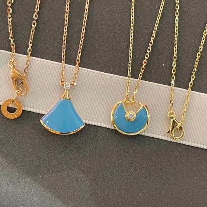 [Valéa jewellery]AMULETTE GOLD TURQUOISE NECKLACE