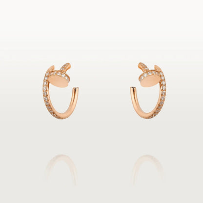 [Valéa jewellery]JUSTE EARRINGS 12.75MM PINK GOLD DIAMOND