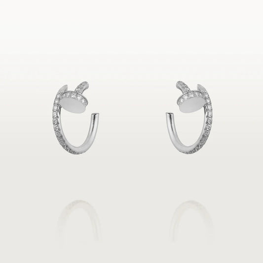 [Valéa jewellery]JUSTE EARRINGS 12.75MM SILVER DIAMOND