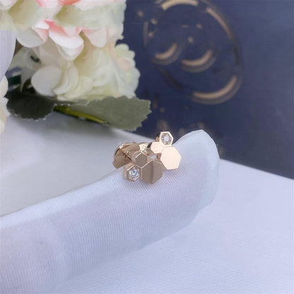 [Valéa jewellery]BEE LOVE PINK GOLD DIAMOND EARRINGS