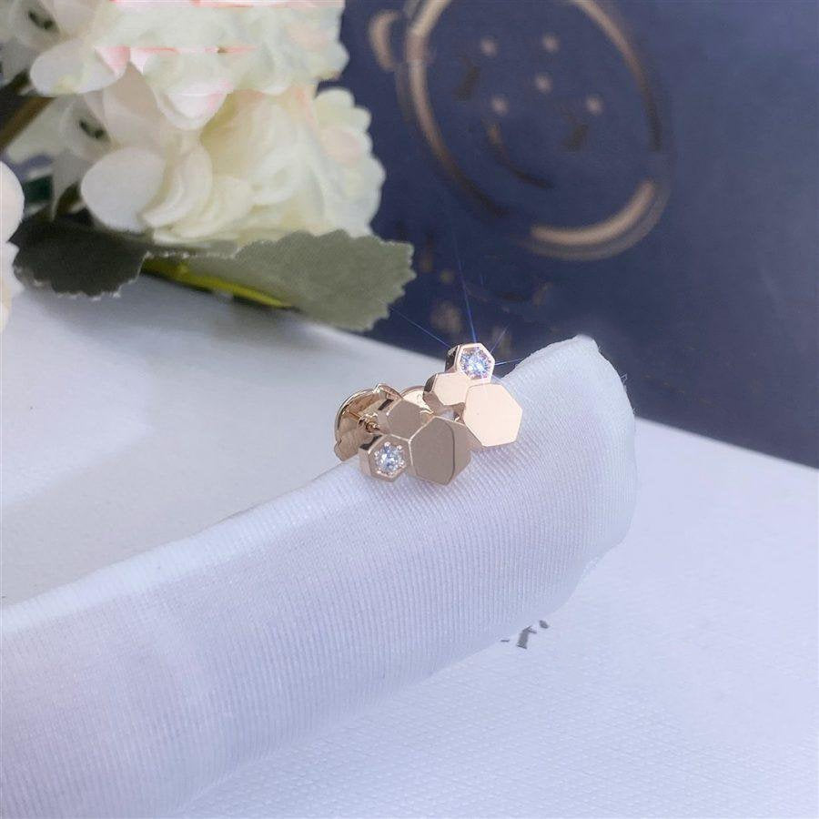 [Valéa jewellery]BEE LOVE PINK GOLD DIAMOND EARRINGS