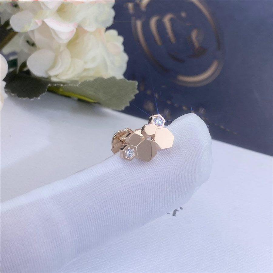 [Valéa jewellery]BEE LOVE PINK GOLD DIAMOND EARRINGS