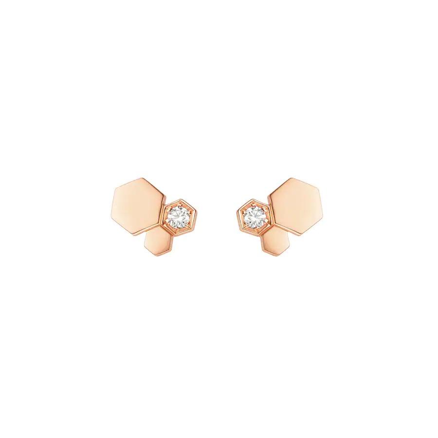 [Valéa jewellery]BEE LOVE PINK GOLD DIAMOND EARRINGS