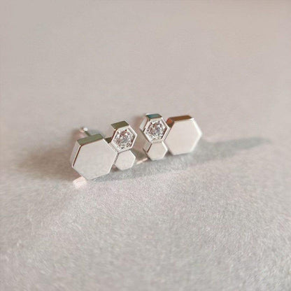 [Valéa jewellery]BEE LOVE SILVER DIAMOND EARRINGS