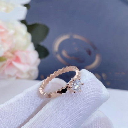 [Valéa jewellery]BEE LOVE RING PINK GOLD 1 DIAMOND