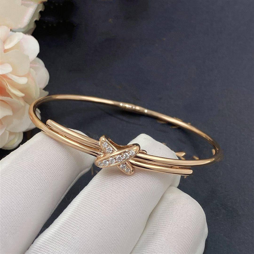 [Valéa jewellery]JEUX DE BRACELET PINK GOLD DIAMONDS