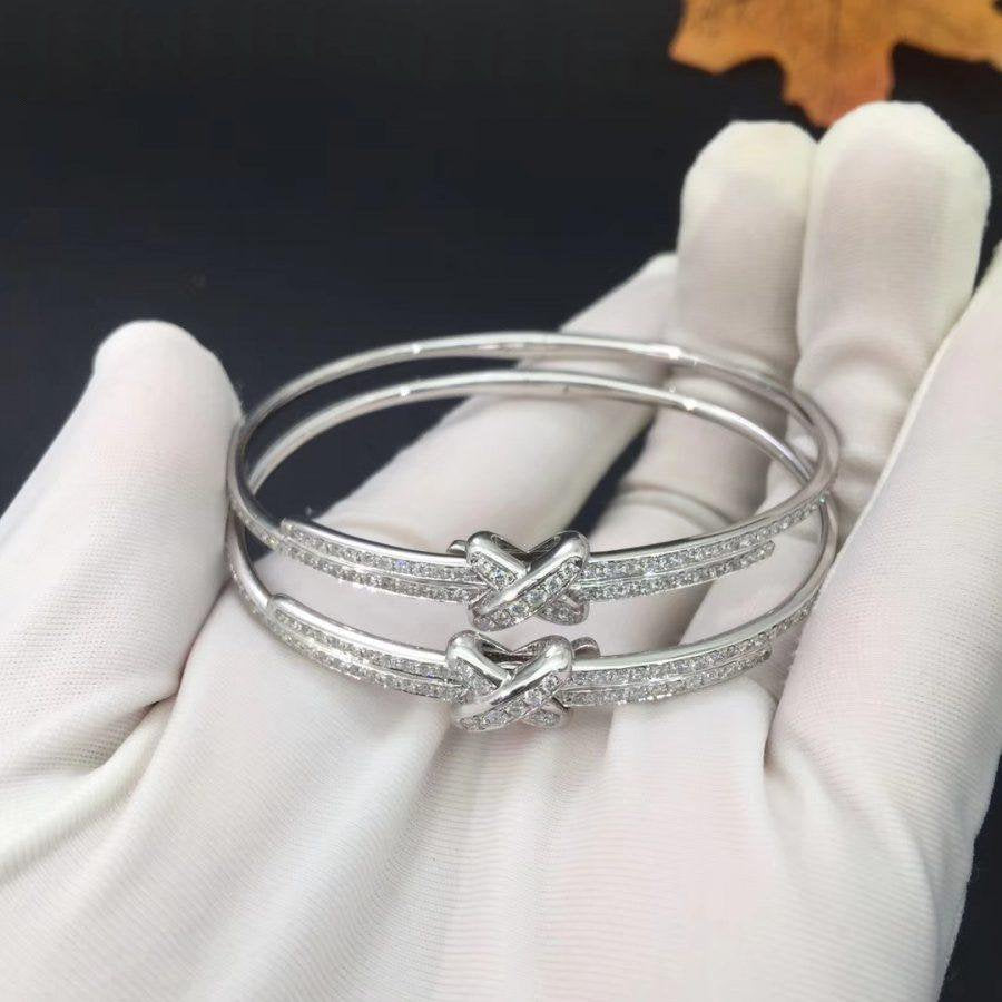 [Valéa jewellery]JEUX DE BRACELET DIAMONDS SILVER