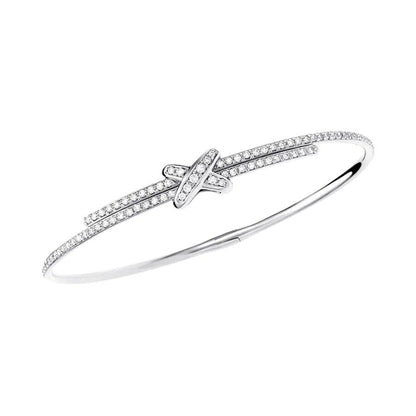 [Valéa jewellery]JEUX DE BRACELET DIAMONDS SILVER