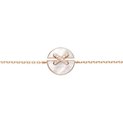 [Valéa jewellery]JEUX DE BRACELET MOP PINK GOLD DIAMONDS