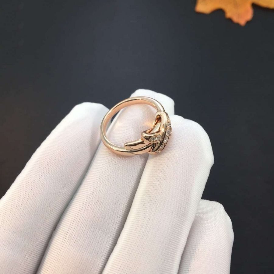 [Valéa jewellery]JEUX DE PINK GOLD DIAMOND RING