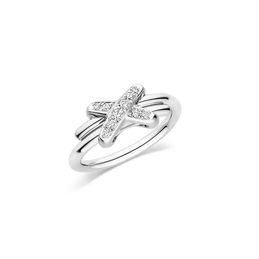 [Valéa jewellery]JEUX DE SILVER DIAMOND RING