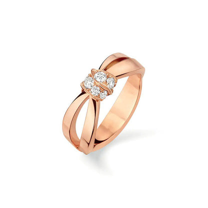 [Valéa jewellery]LIENS RING PINK GOLD DIAMOND