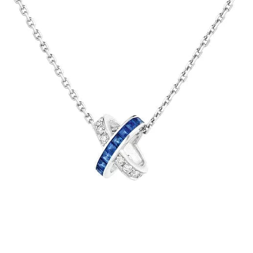 [Valéa jewellery]LIENS DIAMOND SILVER NECKLACE