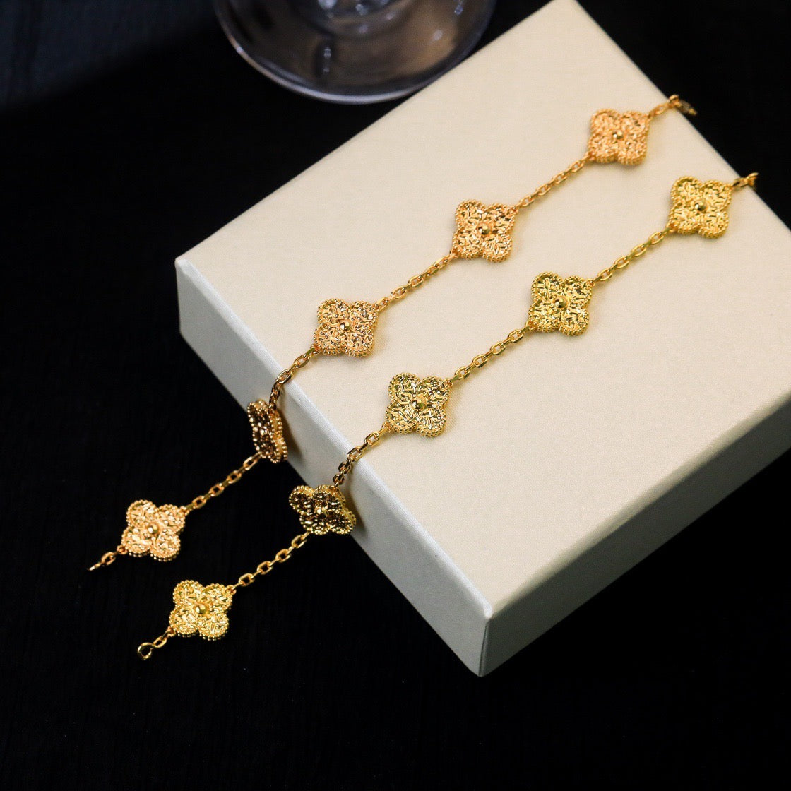 [Valéa jewellery]CLOVER 5 MOTIFS BRONZING BRACELET