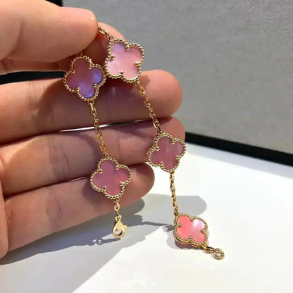 [Valéa jewellery]CLOVER 5 PINK MOP BRACELET