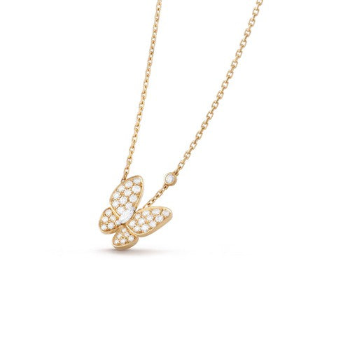 [Valéa jewellery]BUTTERFLY DIAMOND NECKLACE