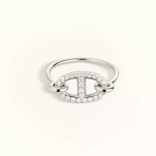 [Valéa jewellery]RONDE SMALL SILVER DIAMOND RING