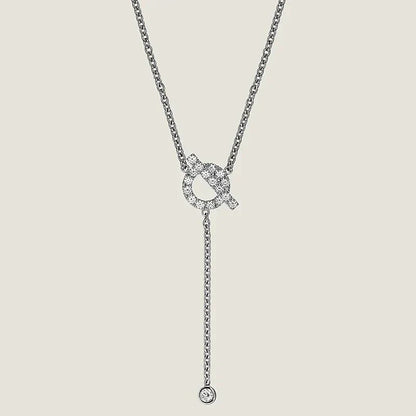 [Valéa jewellery]FINESSE SILVER DIAMOND NECKLACE