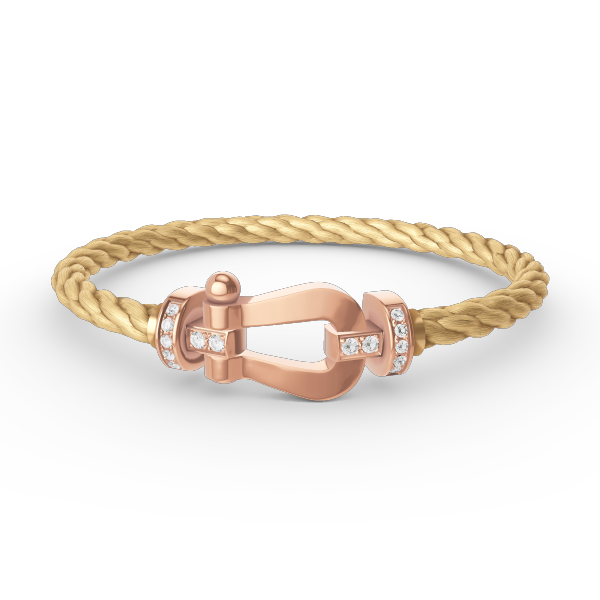 [Valéa jewellery]FORCE LARGE HORSESHOE HALF DIAMOND BRACELET ROSE GOLD