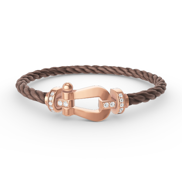 [Valéa jewellery]FORCE LARGE HORSESHOE HALF DIAMOND BRACELET ROSE GOLD