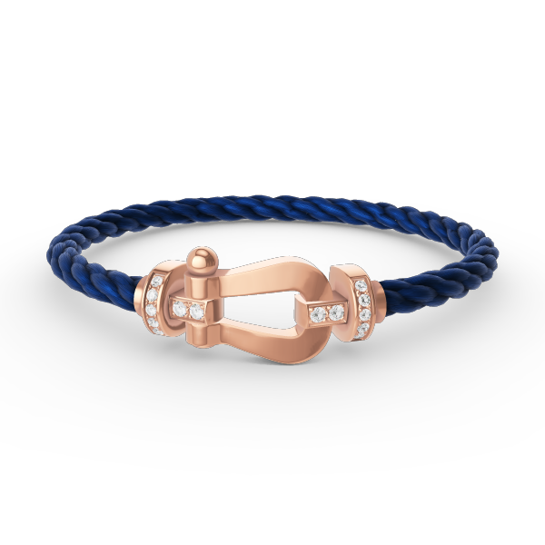 [Valéa jewellery]FORCE LARGE HORSESHOE HALF DIAMOND BRACELET ROSE GOLD