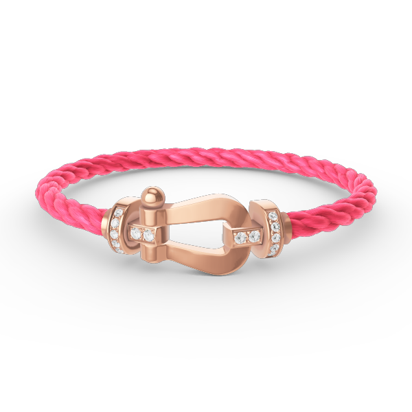 [Valéa jewellery]FORCE LARGE HORSESHOE HALF DIAMOND BRACELET ROSE GOLD