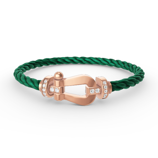 [Valéa jewellery]FORCE LARGE HORSESHOE HALF DIAMOND BRACELET ROSE GOLD